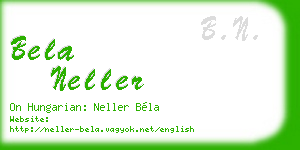 bela neller business card